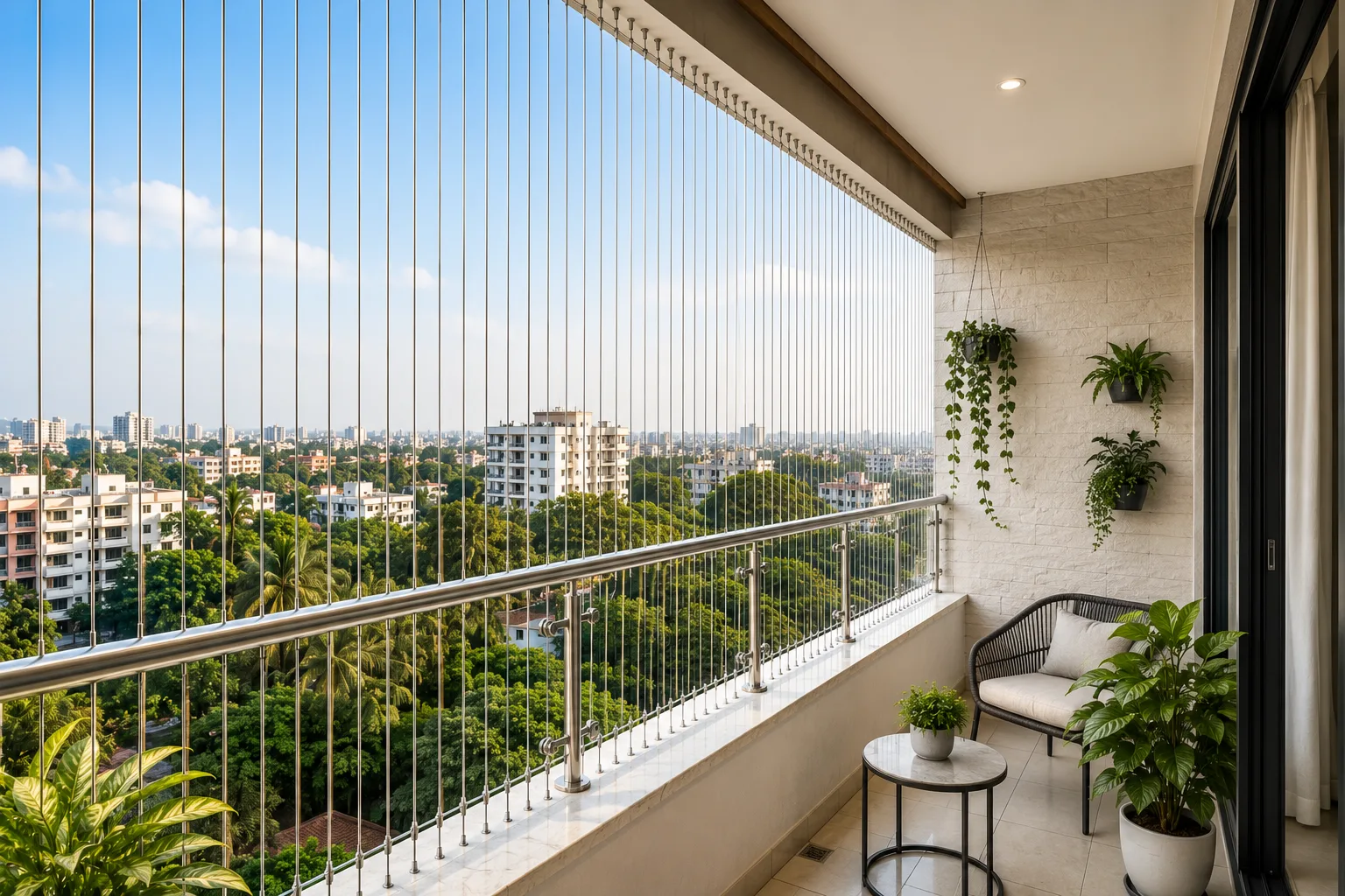 Premium invisible grills ss-316 in Kokapet Hyderabad